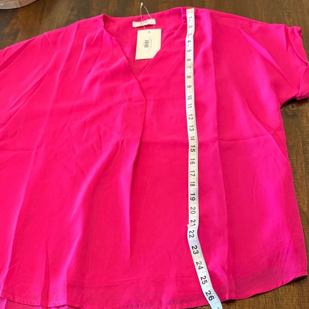 Jess Lea Neon Pink Lined Blouse - Picture 5 of 6